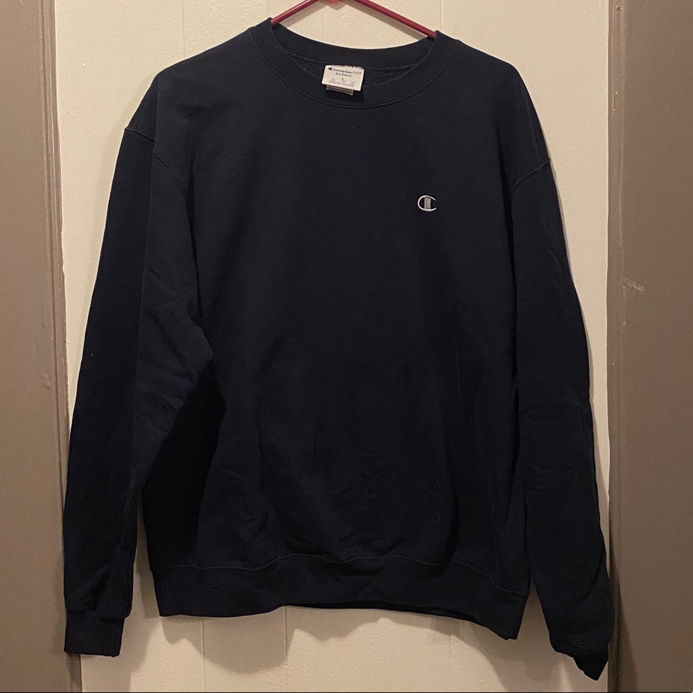 Champion Crewneck Men’s Large Navy Blue